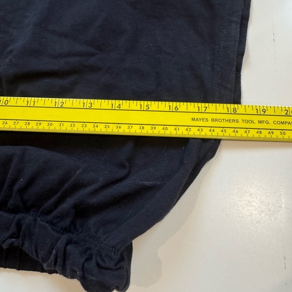 Cinched Crop Top Women’s Size Small Cotton Black‎ No Tag Maybe Med - Picture 4 of 5